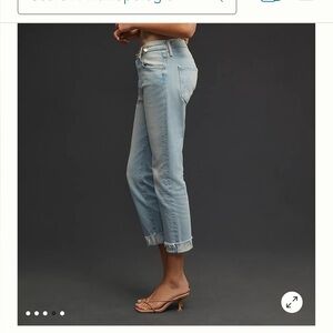 MOTHER The Scrapper Cuff Ankle Fray Size 32